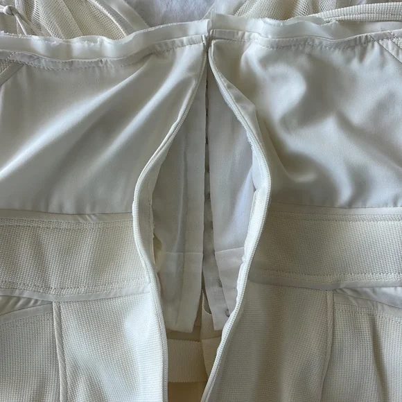 NWOT Zac Posen White Corset Dress with Sweetheart Neckline Size 6 - Picture 12 of 13